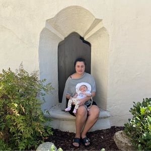 Light grey gold knit shawl